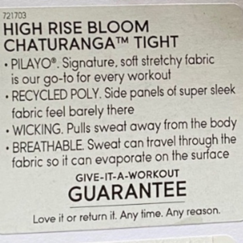 ATHLETA High Rise Chaturanga Bloom Leggings - Picture 13 of 13